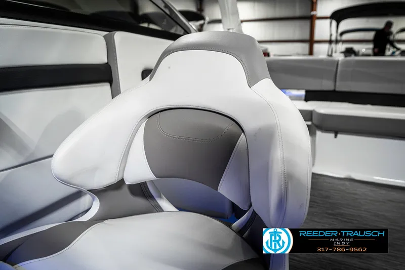 Slide: The Image of Interior seating of 2021 Four Winns H260 boat, featuring modern design and comfort. - 47
