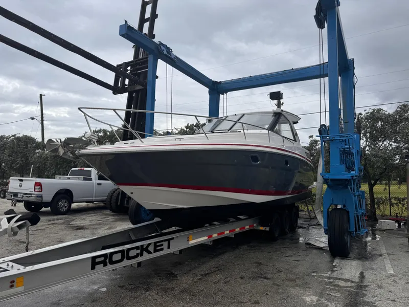 Slide: The Image of 2019 Regal 35 Sport Coupe on trailer, ready for transport. - 3
