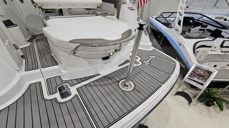 Slide: The Image of 2020 Monterey 295 Sport Yacht with sleek deck design and modern features on display. - 7