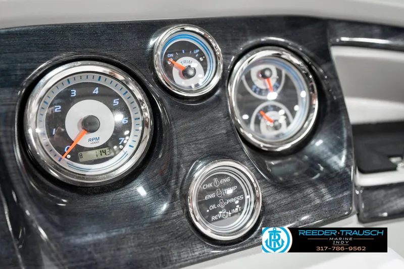 Slide: The Image of Dashboard of 2025 Avalon 2285 LSZ CRB with RPM and engine gauges. - 37