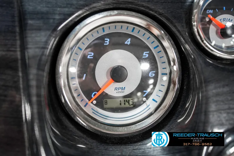 Slide: The Image of Tachometer of 2025 Avalon 2285 LSZ CRB showing RPM and digital display. - 38