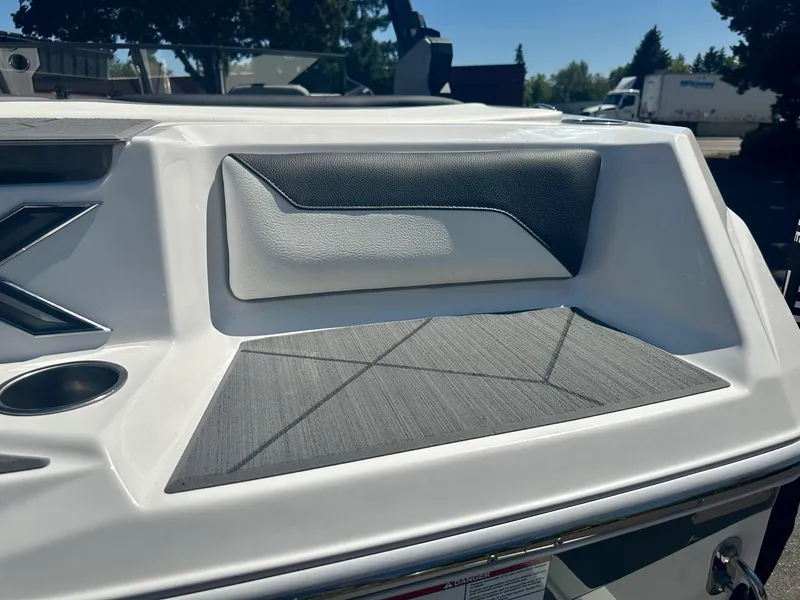 Slide: The Image of 2024 ATX Surf Boats 20 Type-S, sleek design with modern upholstery and detailing. - 24
