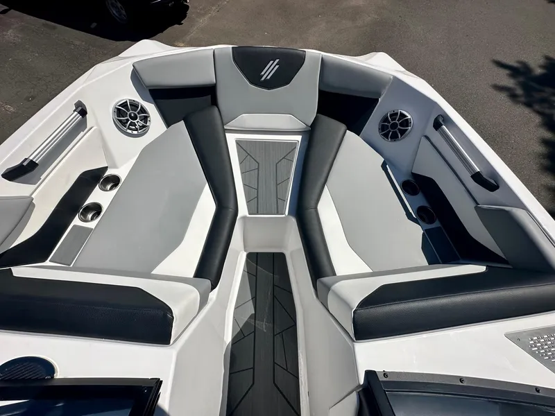 Slide: The Image of 2024 ATX Surf Boats 20 Type-S interior with sleek seating and modern design. - 5