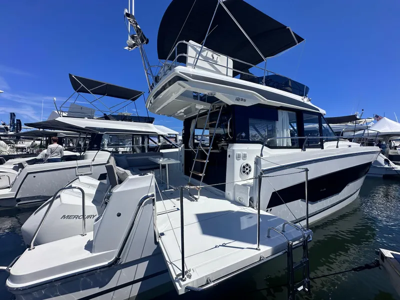 The Image of 2025 Jeanneau 1295 yacht docked, featuring sleek design and modern amenities. - 0