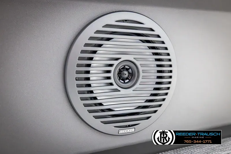 Slide: The Image of Speaker on 2025 Bennington 20 SLSE boat, featuring Kicker audio system. - 40