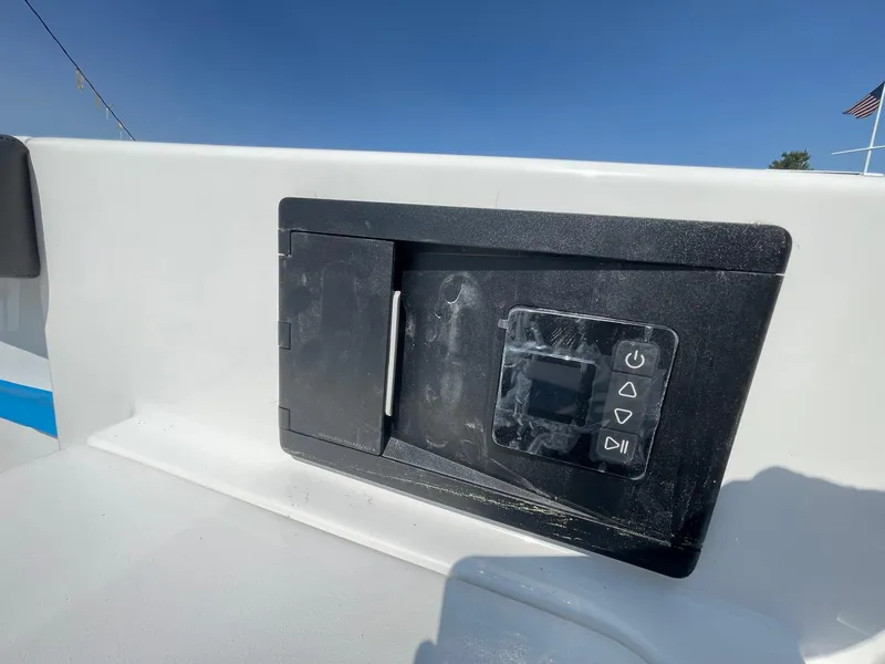 Slide: The Image of Control panel on 2025 Sea Pro 240 Dual Console boat, featuring sleek design and modern interface. - 13