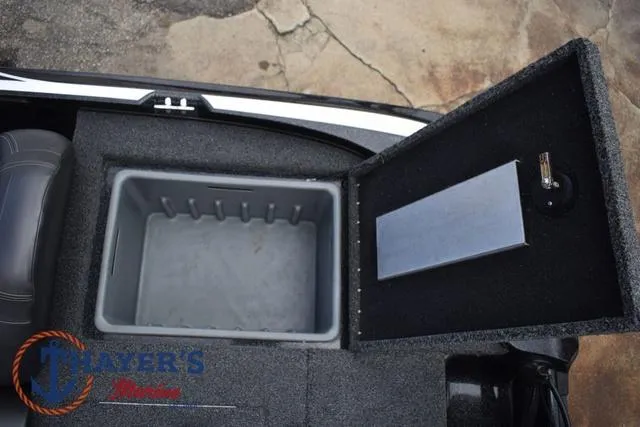Slide: The Image of Open storage compartment in a 2020 Nitro Z17 boat, featuring a spacious interior. - 31