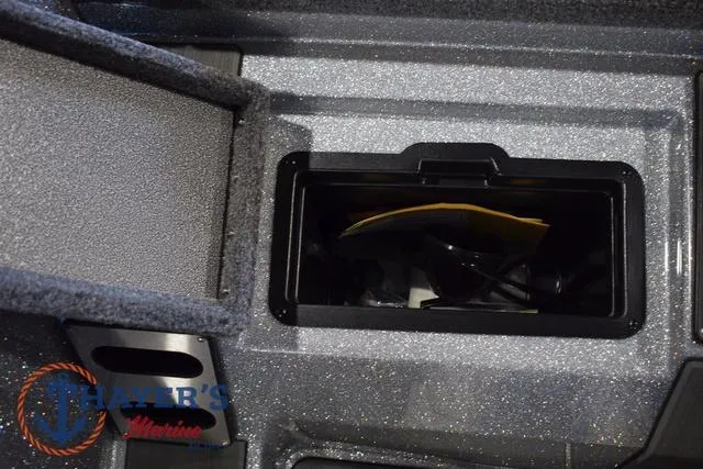 Slide: The Image of Storage compartment of 2025 Falcon Bass Boats F20 TE, featuring sleek interior design. - 28