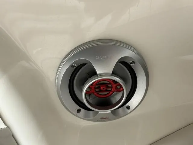 Slide: The Image of Sony speaker installed in a 2007 Kayot V220i boat. - 29