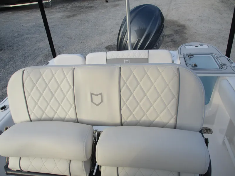 Slide: The Image of 2025 Sea Fox 248 Commander boat with luxurious quilted seating. - 7