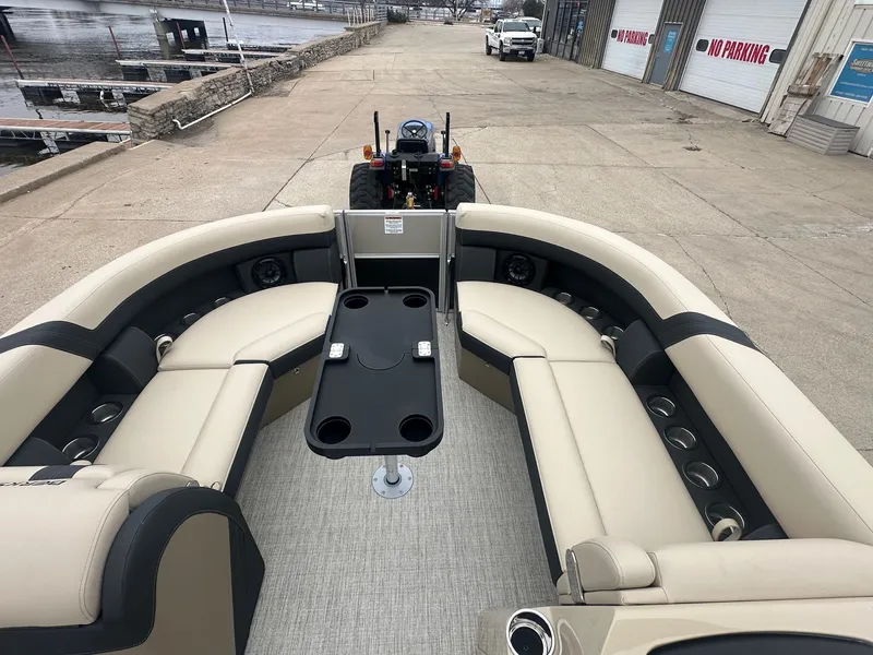 Slide: The Image of Interior of a 2025 Berkshire CTS Series 24UL CTS pontoon boat. - 8