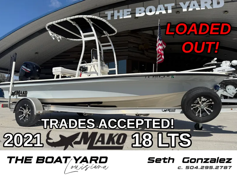 Slide: The Image of 2021 Mako 18 LTS boat at The Boat Yard, Louisiana, trades accepted. - 1