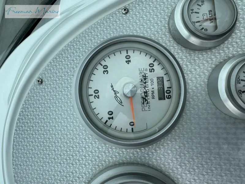 Slide: The Image of Close-up of 2002 Baja 292 Islander boat tachometer gauge. - 25