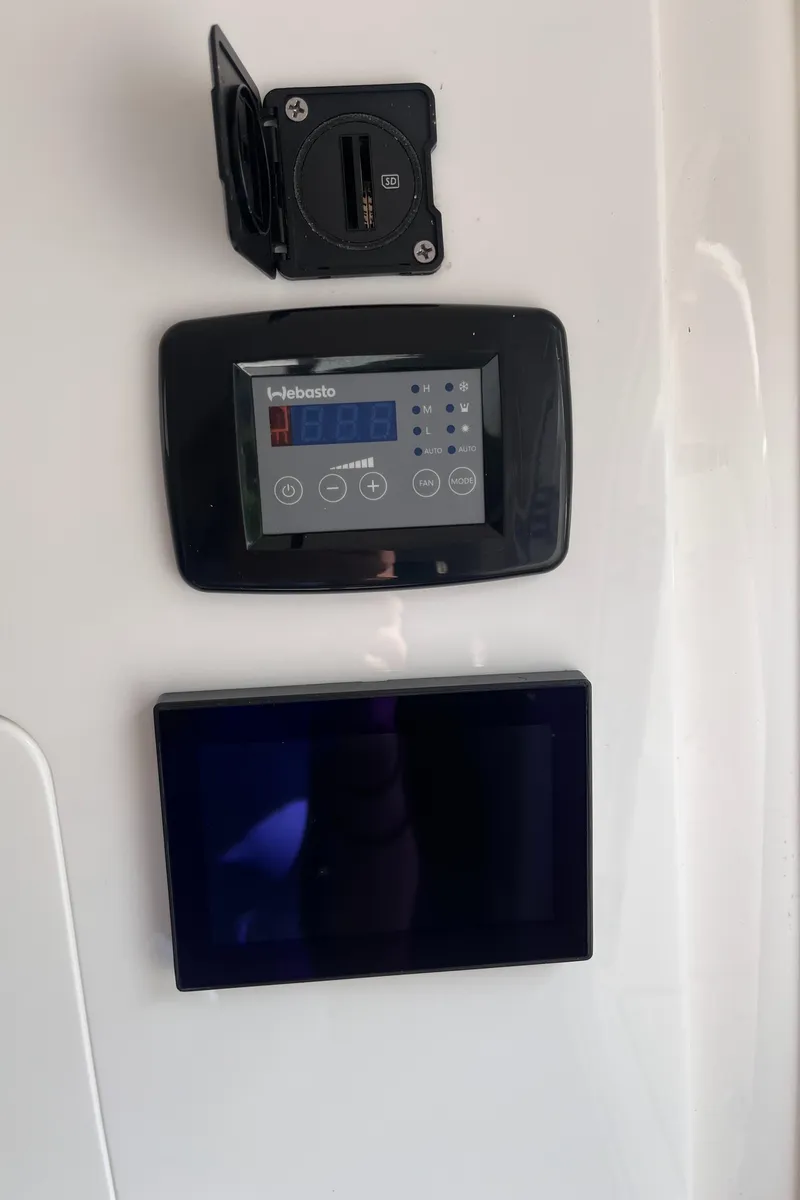 Slide: The Image of Control panel on a 2021 Sea Fox 368 Commander boat. - 25