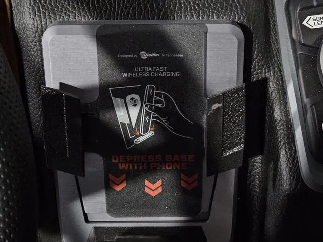 Slide: The Image of Ultra-fast wireless charging pad in 2025 Malibu 23 LSV boat interior. - 43