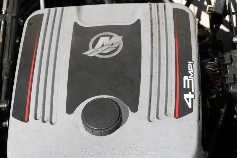 Slide: The Image of Stainless steel propeller on a 2011 Sea Ray 205 Sport boat. - 33