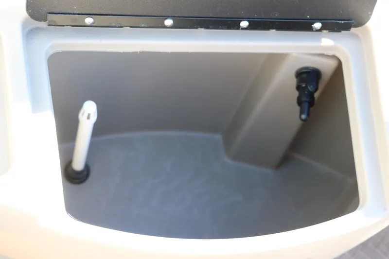 Slide: The Image of Livewell compartment in 2023 Sun Tracker 18 Bass Buggy boat. - 33