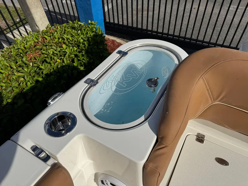 Slide: The Image of 2025 Key West 291 FS boat interior with livewell and seating. - 36