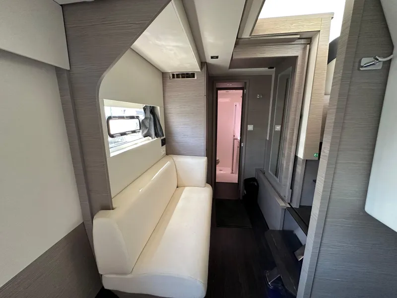 Slide: The Image of Stainless steel refrigerator in 2021 Fountaine Pajot MY4.S yacht interior. - 18