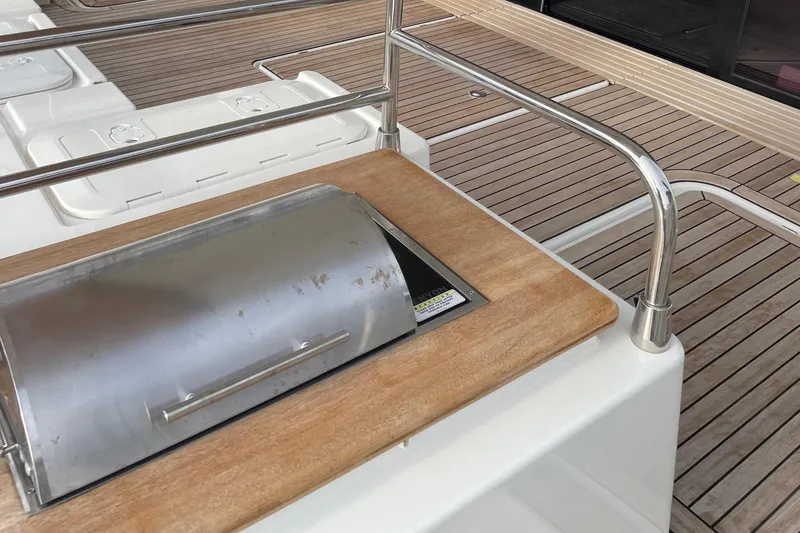 Slide: The Image of Compact bathroom in 2021 Fountaine Pajot MY4.S yacht, featuring toilet and sink. - 31