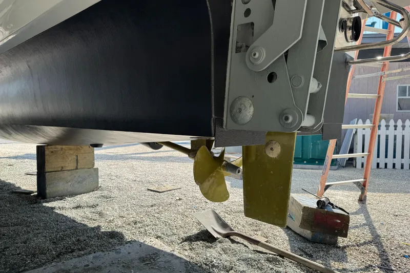 Slide: The Image of Sunbathing deck on 2021 Fountaine Pajot MY4.S yacht with cushioned seating and cup holders. - 42