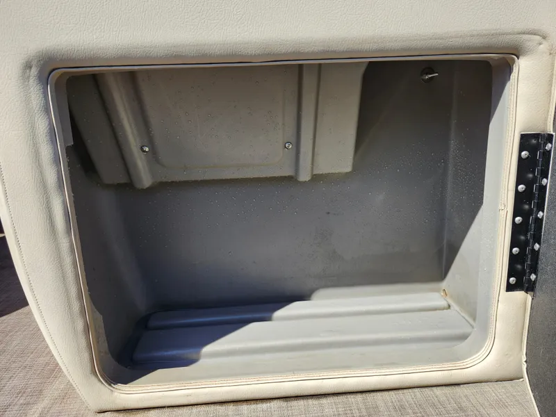 Slide: The Image of Storage compartment on a 2023 Sun Tracker Fishin' Barge 20 DLX boat. - 38