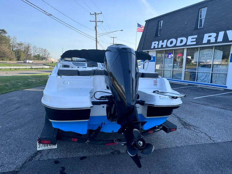 Slide: The Image of 2022 Tahoe 185 S boat with outboard motor at Rhode River Marina. - 4