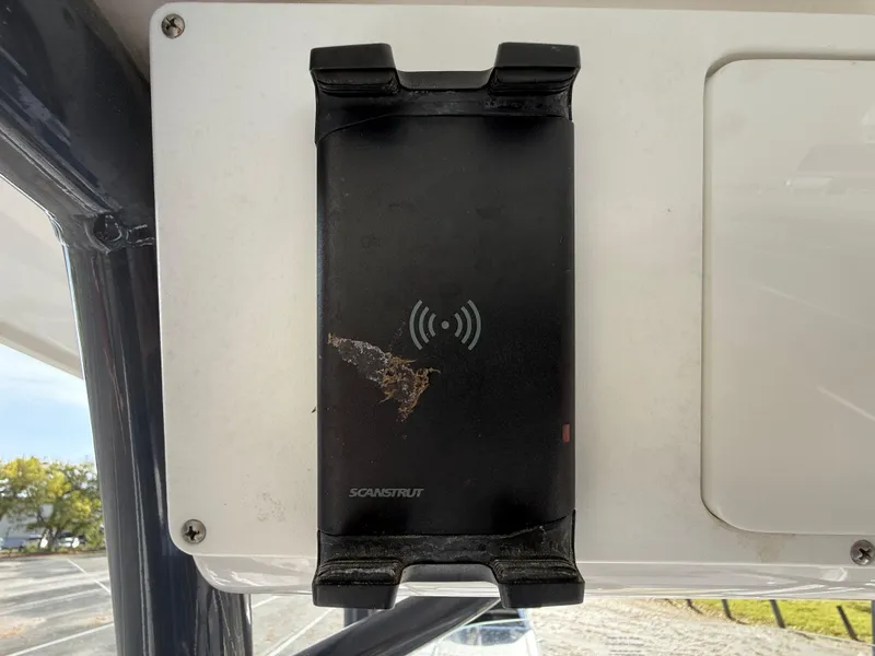 Slide: The Image of Wireless charging mount on 2021 Sea Fox 248 Commander boat dashboard. - 20