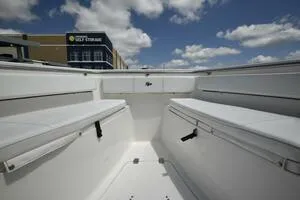 Slide: The Image of 2023 Sea Pro 239 Deep V CC boat dashboard with navigation display. - 37