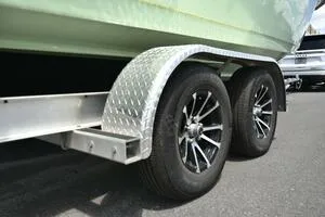 Slide: The Image of 2023 Sea Pro 239 Deep V CC boat on trailer with Yamaha outboard motor. - 45