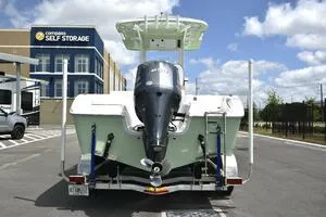 Slide: The Image of 2023 Sea Pro 239 Deep V CC capacity label, 11 persons or 1815 lbs, 350 HP motor. - 49