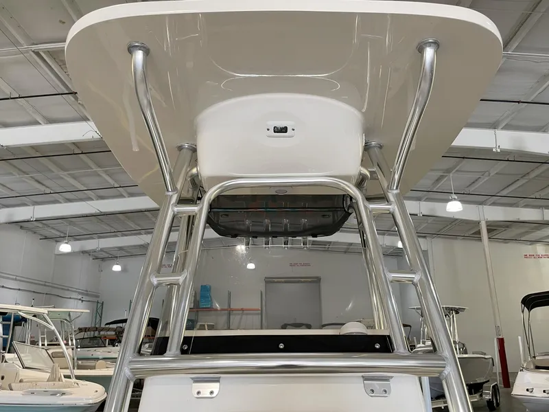 Slide: The Image of 2023 Key West 239 FS boat with T-top in showroom. - 25
