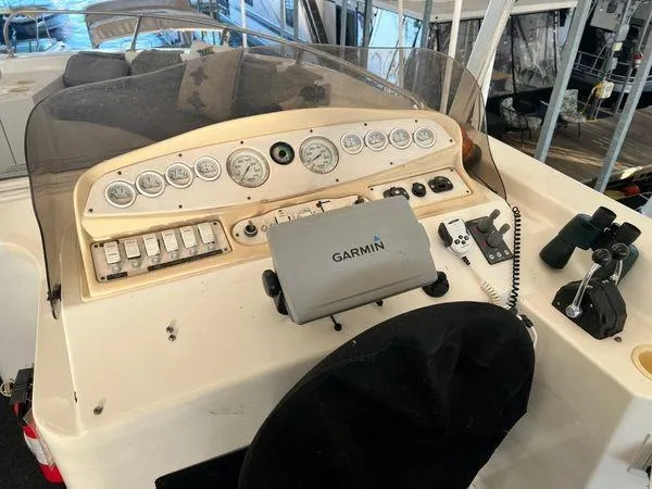 Slide: The Image of Control panel of a 2005 Sumerset 90x18 houseboat with Garmin navigation system. - 9