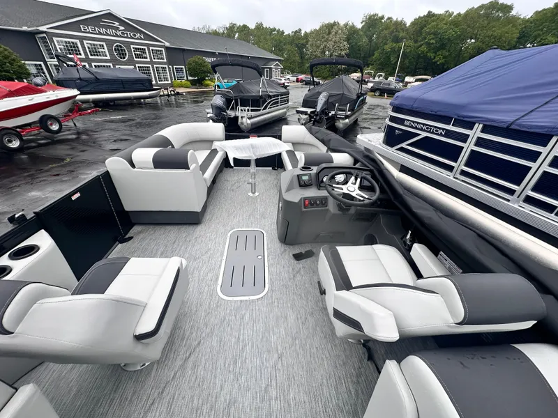 Slide: The Image of Bennington S-One 22 SSR SPS BLACKOUT LUXE In-Floor Storage 2025 - 6