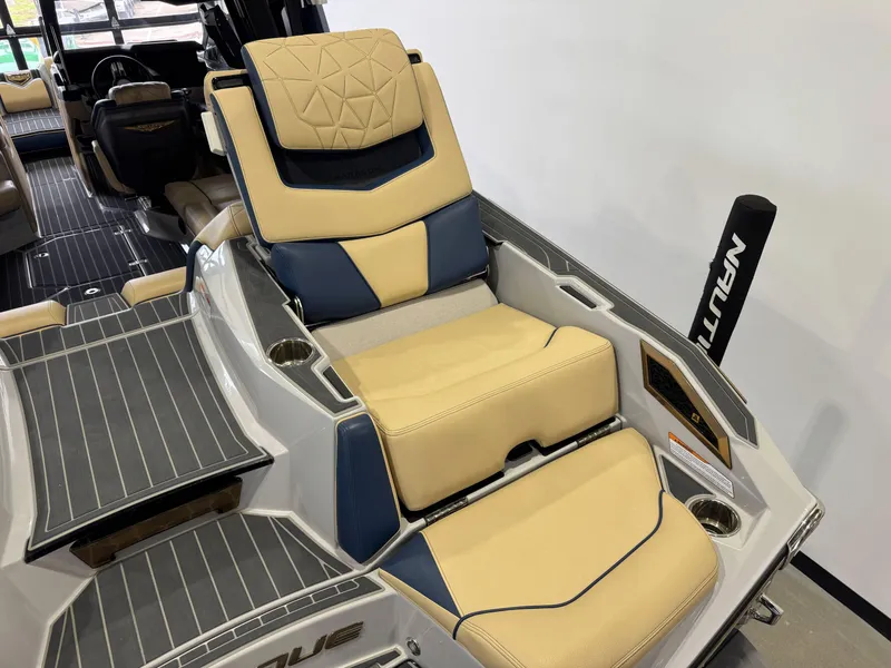 Slide: The Image of 2022 Nautique Super Air Nautique G23 Paragon interior with luxurious seating and modern design. - 15