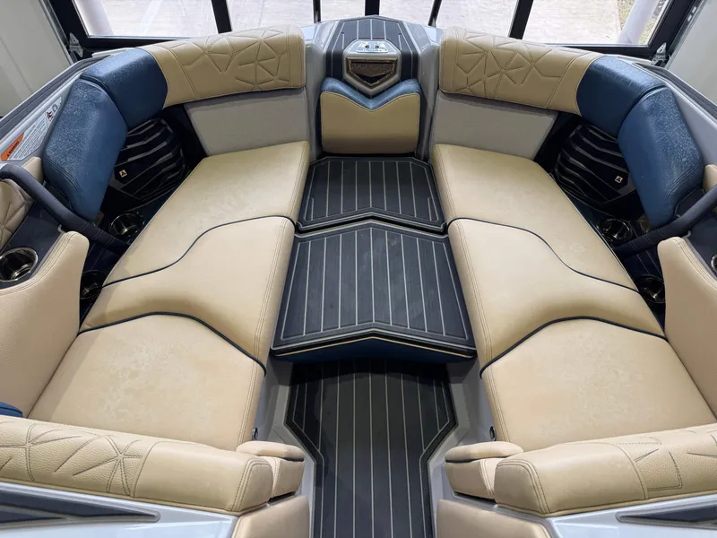 Slide: The Image of Luxurious interior of 2022 Nautique Super Air Nautique G23 Paragon boat. - 21