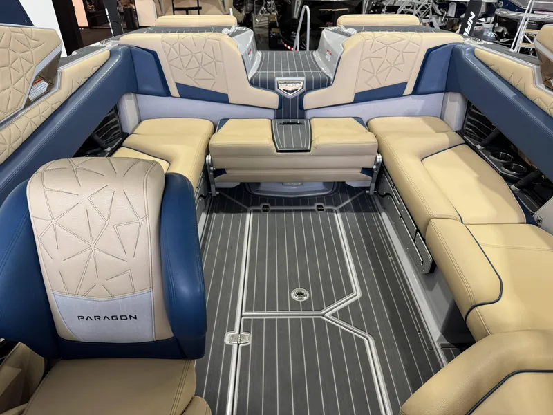 Slide: The Image of 2022 Nautique Super Air Nautique G23 Paragon interior with luxurious seating and modern design. - 26