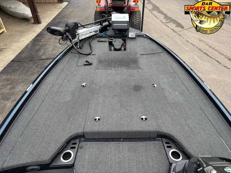 Slide: The Image of 2020 Nitro Z20 boat deck with fishing equipment at D&R Sports Center. - 9