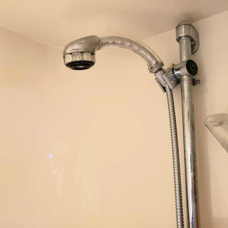 Slide: The Image of Shower fixture in 1988 Viking 55 Motoryacht Walkaround bathroom. - 32