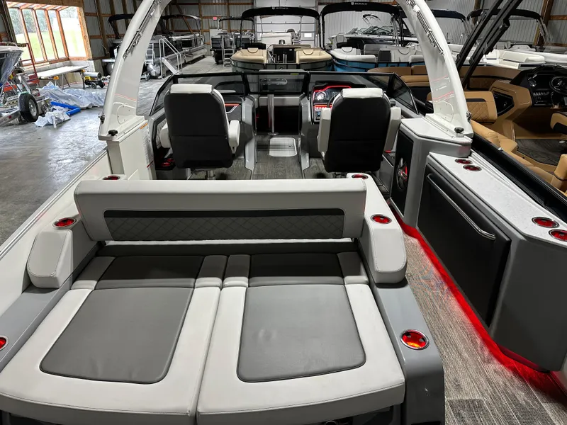 Slide: The Image of 2025 Godfrey AquaPatio 255 SFLW interior with modern seating and sleek design. - 9