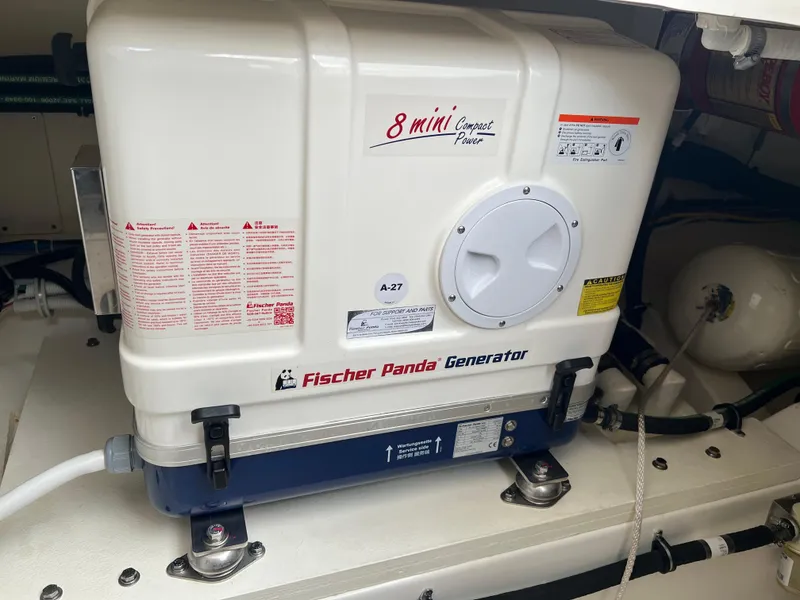 Slide: The Image of Fischer Panda generator in 2023 Tiara Yachts 38 LS engine room. - 20