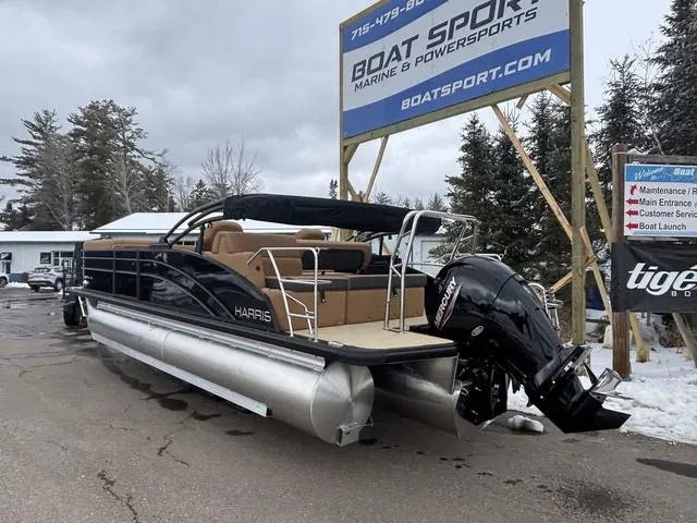 Slide: The Image of 2025 Harris CRUISER 230 SLDH pontoon boat at Boat Sport Marine dealership. - 8