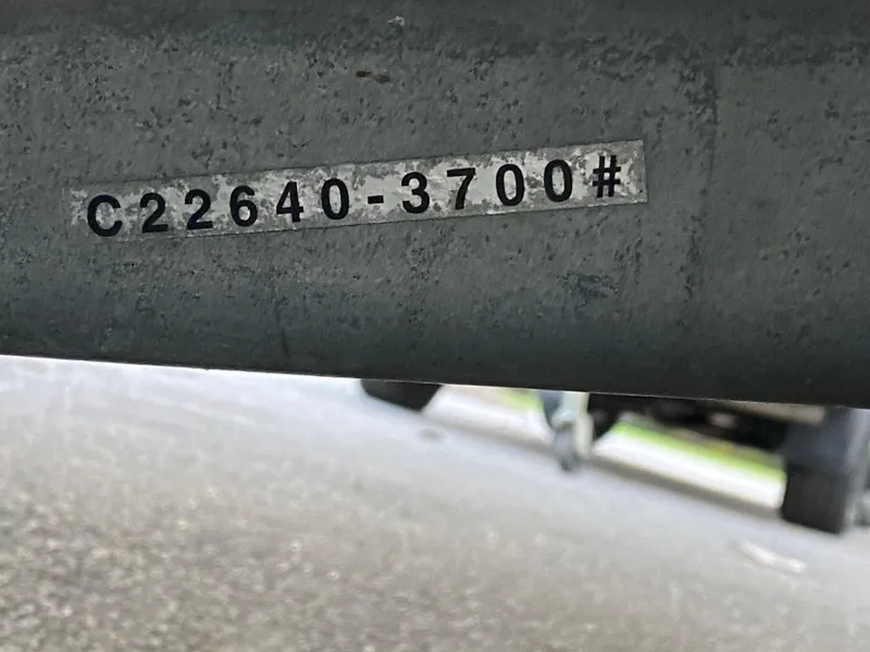 Slide: The Image of Serial number C22640-3700# on a metal surface, G3 1966 CC model, 2007. - 2