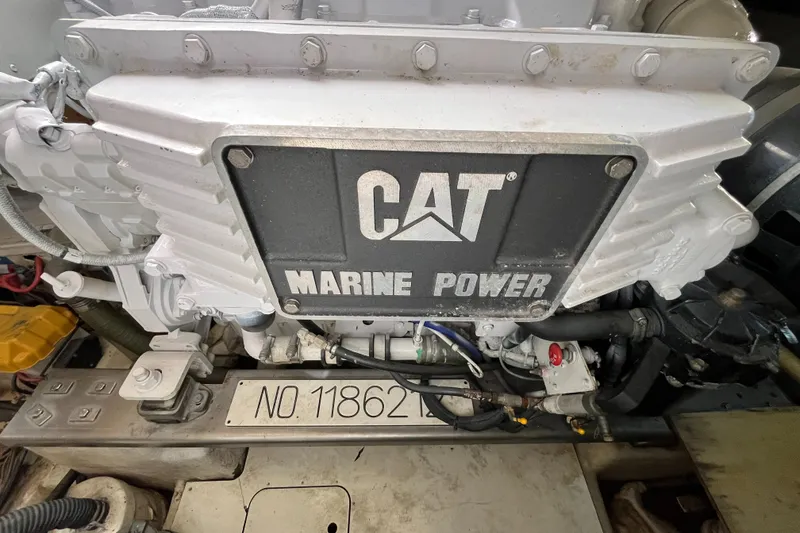 Slide: The Image of CAT Marine Power engine in a 2006 Azimut Atlantis yacht. - 42
