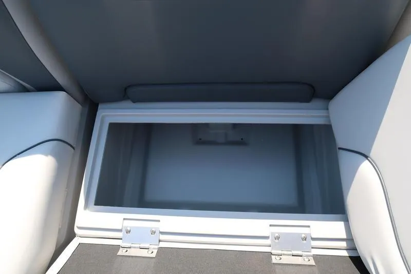Slide: The Image of Open storage compartment on 2025 Godfrey Sweetwater 2286 QS boat. - 23