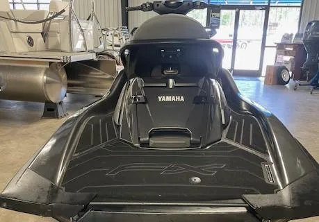 Slide: The Image of 2022 Yamaha WaveRunner FX Cruiser HO in showroom, rear view. - 4
