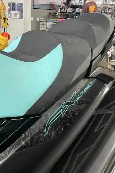 Slide: The Image of 2022 Yamaha WaveRunner FX Cruiser HO with sleek design and comfortable seating. - 8