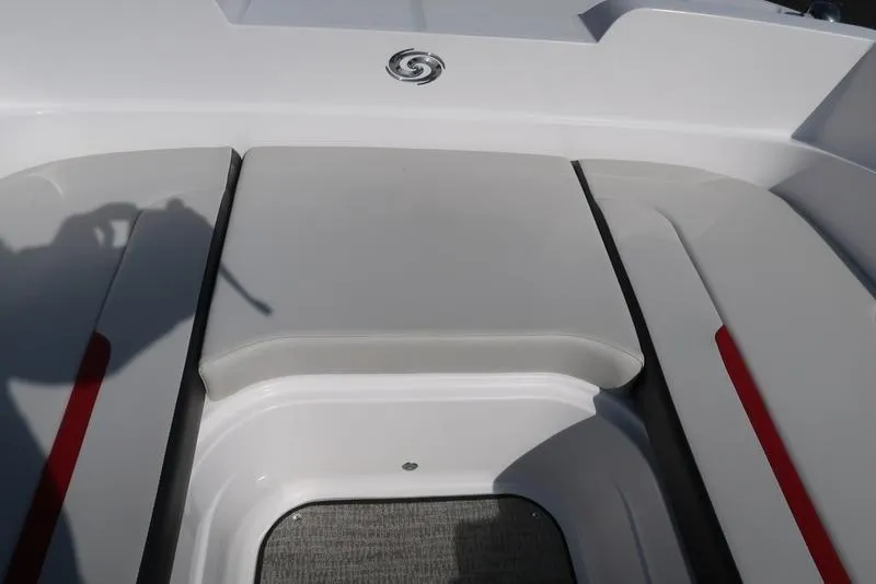 Slide: The Image of 2023 Hurricane SunDeck Sport 205 IO boat interior seating area. - 27