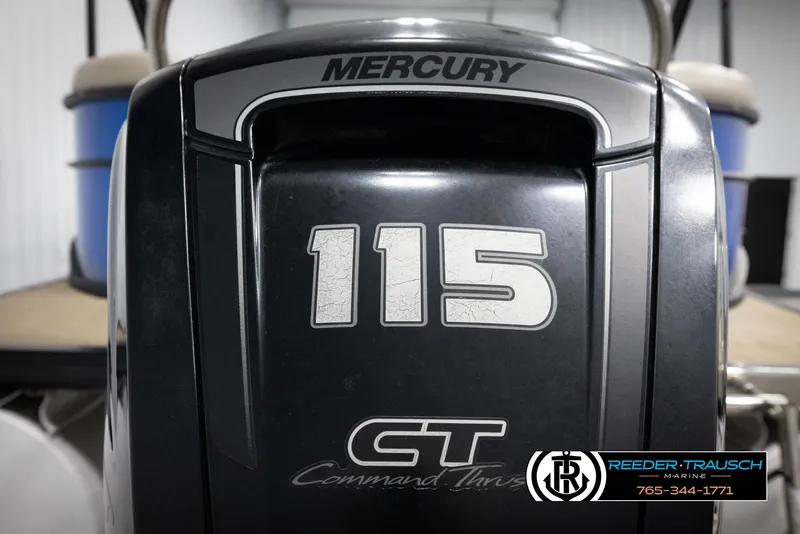 Slide: The Image of Mercury 115 CT outboard motor on 2018 Cypress Cay 233 Seabreeze boat. - 37