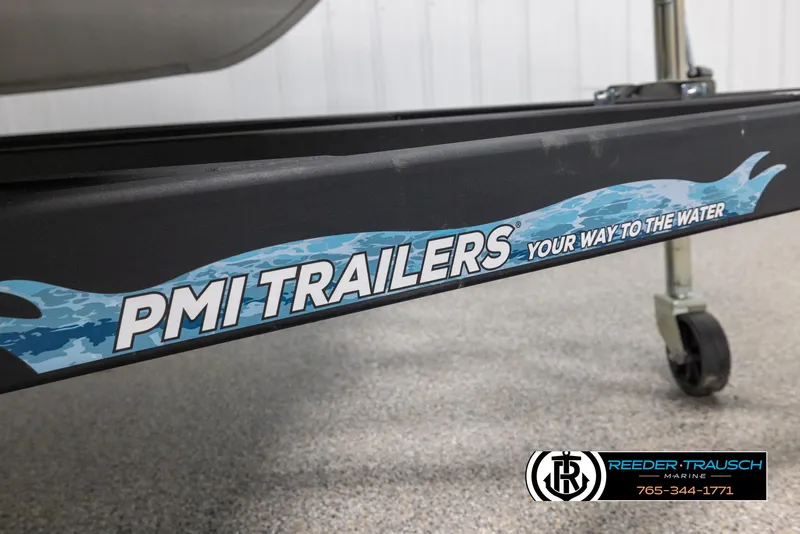 Slide: The Image of PMI Trailers branding on a 2018 Cypress Cay 233 Seabreeze boat trailer. - 42